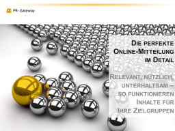 Webinar: Die perfekte Online-Mitteilung im Detail: Relevant, nützlich, unterhaltsam so funktionieren Inhalte für die Zielgruppen