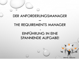 Webinar: Der Anforderungsmanager - Einblick in eine spannende Aufgabe!