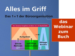 Webinar: Hilfe kein System im Büro!