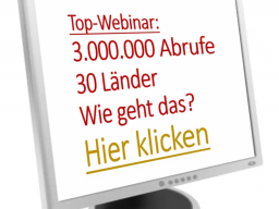Webinar: Internet-Business - über 3.000.000 Nutzer und Fans in 30 Länder, wie geht das?