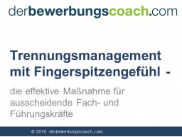 Webinar: Trennungsmanagement mit Fingerspitzengefühl die effektive Maßnahme für ausscheidende Fach- und Führungskräfte