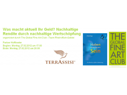 Webinar: Was macht aktuell Ihr Geld?