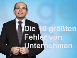 Webinar: Die 10 größten Fehler von Unternehmen in der Hochkonjunktur