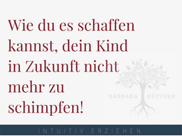 Webinar: Wie du es schaffen kannst, dein Kind in Zukunft nicht mehr zu schimpfen!