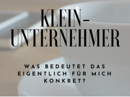 Webinar: Kleinunternehmer - was bedeutet das für mich konkret?