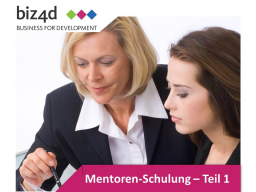 Webinar: Mentoren-Schulung Teil I: Theoretische Grundlagen