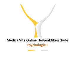 Webinar: Psychologie I