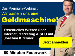 Webinar: Wir basteln uns eine Geldmaschine!