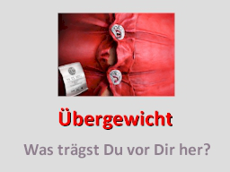 Webinar: Übergewicht Was trägst DU mit Dir herum?
