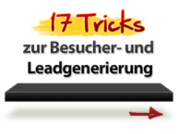 Webinar: 17 Tricks zur Besucher- und Leadgenerierung