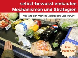 Webinar: Selbst-bewusst einkaufen - Mechanismen und Strategien beim Einkaufen