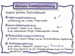 Webinar: IF1 - Teil 1 - statische Investitionsrechnung