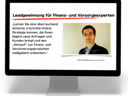 Webinar: Leadgewinnung für Finanz- und Vorsorgeexperten