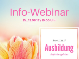 Webinar: Info-Webinar Masterclass "Ausbildung Aufstellungsleiter"