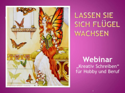 Webinar: Kreativ schreiben für Hobby und Beruf