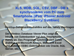 Webinar: Datenbanksynchronisation PC - Smartphone und zurück!