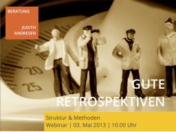 Webinar: Gute Retrospektiven
