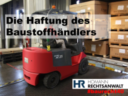 Webinar: Die Haftung des Baustoffhändlers