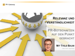 Webinar: Experten-Webinar: Relevanz und Verständlichkeit PR-Botschaften auf den Punkt gebracht