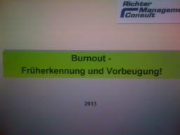 Webinar: Burnout - Früherkennung und Vorbeugung!