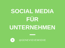 Webinar: Social Media für Unternehmen