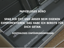 Webinar: Papierloses Büro