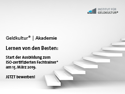 Webinar: Info-Webinar zur Ausbildung zum ISO-zertifizierten Fachtrainer für rationale Finanzkompetenz