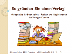 Webinar: So gründen Sie einen Verlag