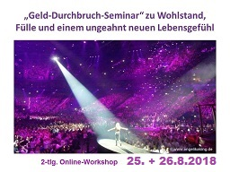 Webinar: Heile Deine Beziehung zu Geld - 2-tlg. Durchbruch-Seminar zu Fülle und mehr Leichtigkeit in deinem Leben