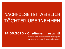 Webinar: NACHFOLGE IST WEIBLICH - TÖCHTER ÜBERNEHMEN