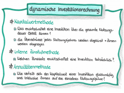 Webinar: IF1 - Teil 2 - dynamische Investitionsrechnung