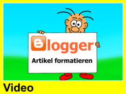 Webinar: Blogger Training - Artikel gestalten