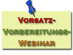 Webinar: Vorsatz Vorbereitungs Webinar