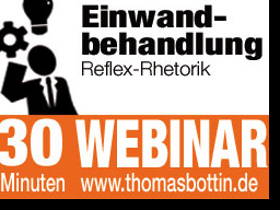 Webinar: Schlagfertig statt sprachlos in der Akquise