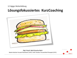 Webinar: Lösungsfokussiertes KurzCoaching