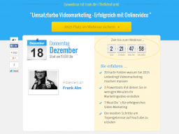 Webinar: Umsatzturbo Videomarketing - Erfolgreich mit Onlinevideo
