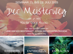 Webinar: DER MEISTERWEG - erinnern, entwickeln, entfalten