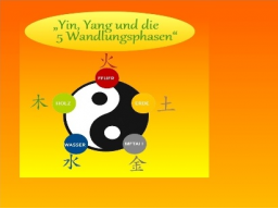 Webinar: Teil 1 - 3: Yin, Yang und die 5 Wandlungsphasen ABENDS