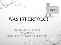 Webinar: Was ist Erfolg?!