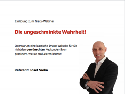 Webinar: "Die ungeschminkte Wahrheit!"