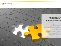 Webinar: Fokus Webinar - Perfekte Online-Mitteilungen im Detail: Hyperlinks und Ankertexte