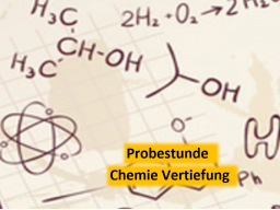 Webinar: Probestunde Chemie Vertiefung