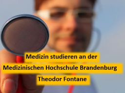 Webinar: Medizin studieren an der Medizinischen Hochschule Brandenburg Theodor Fontane