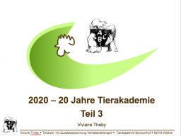 Webinar: 20 Jahre Tierakademie Teil 3